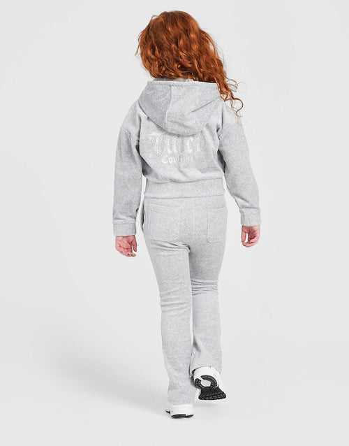 Velour Hoodie/Flares Tracksuit Junior's