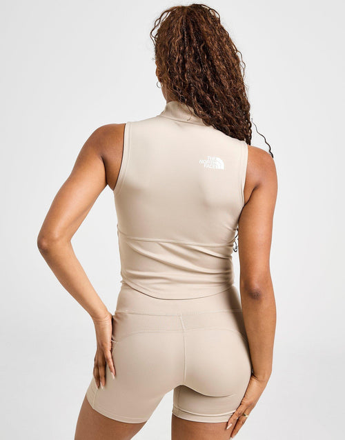 Rib Panel Zip Top