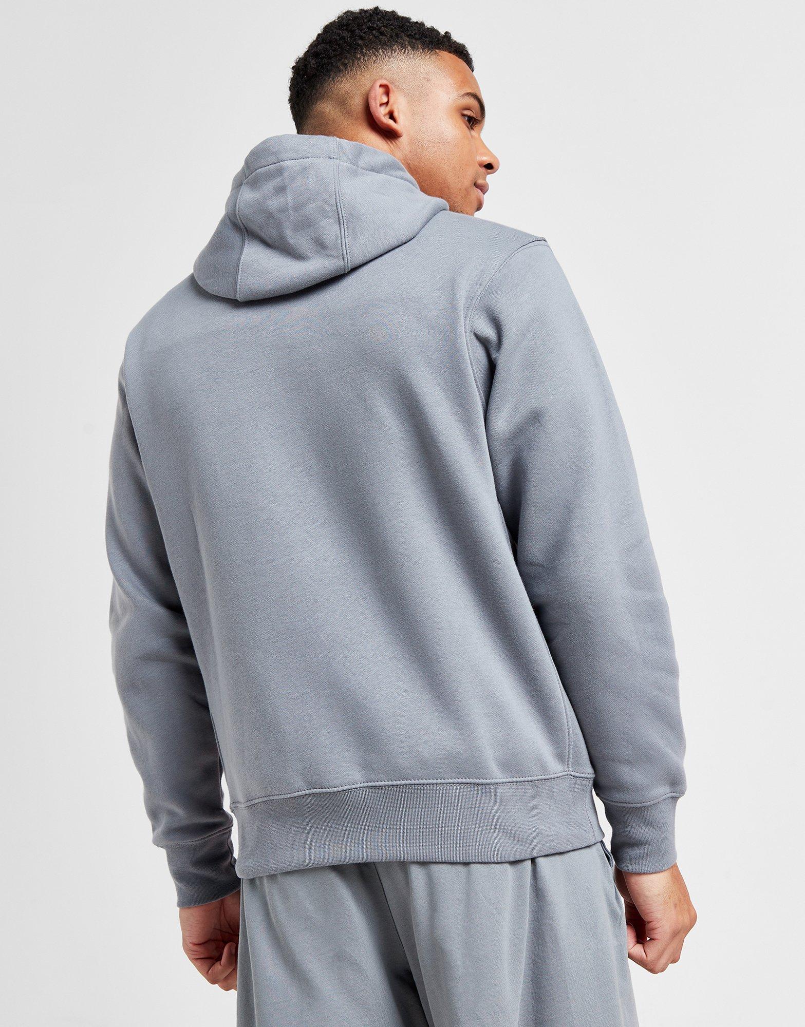 nike foundation half zip hoodie grey