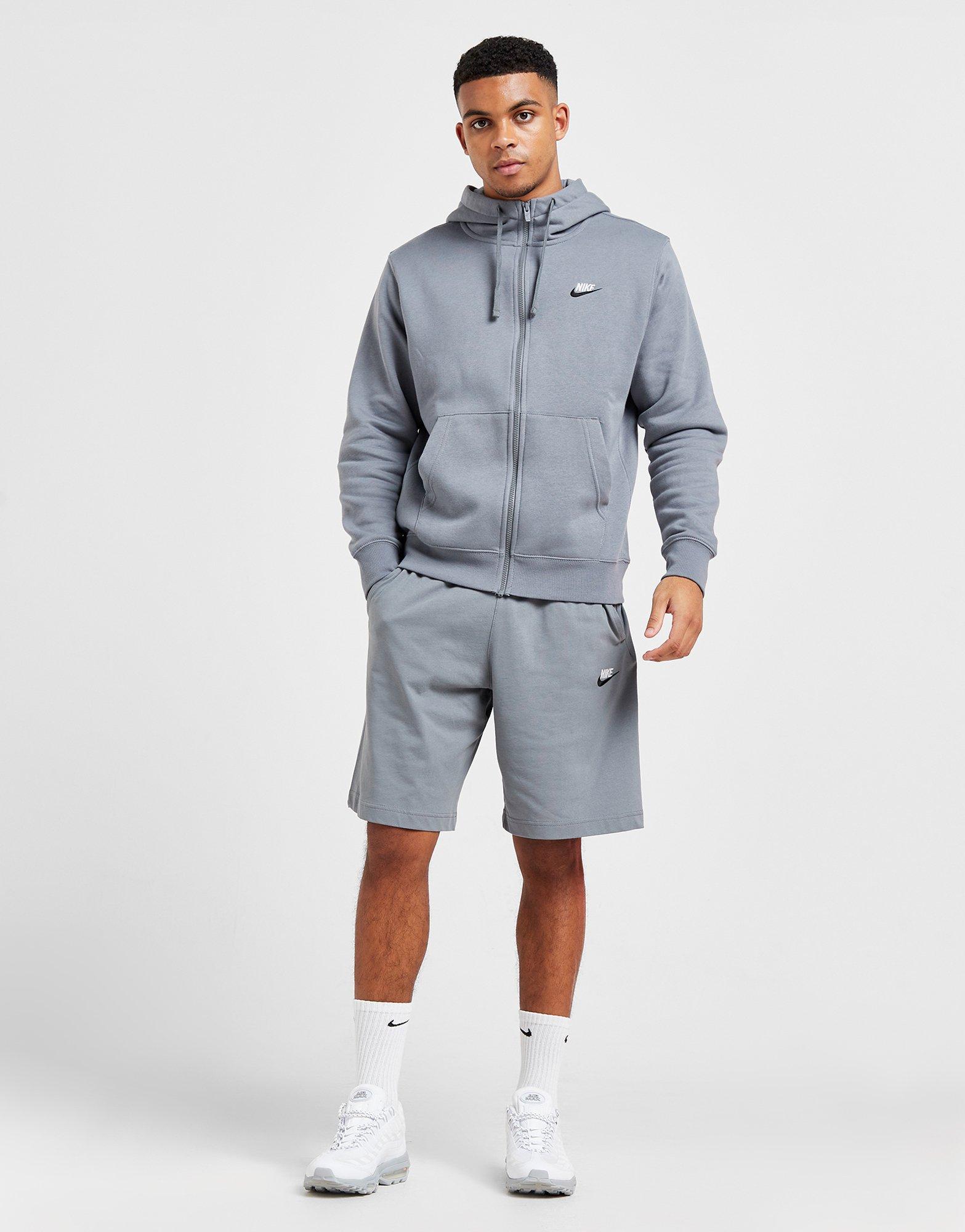 nike foundation half zip hoodie grey