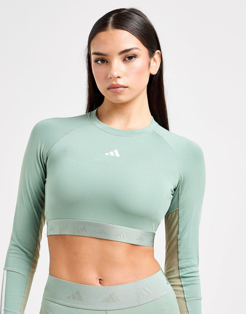 Hyperglam Cropped Long Sleeve Top