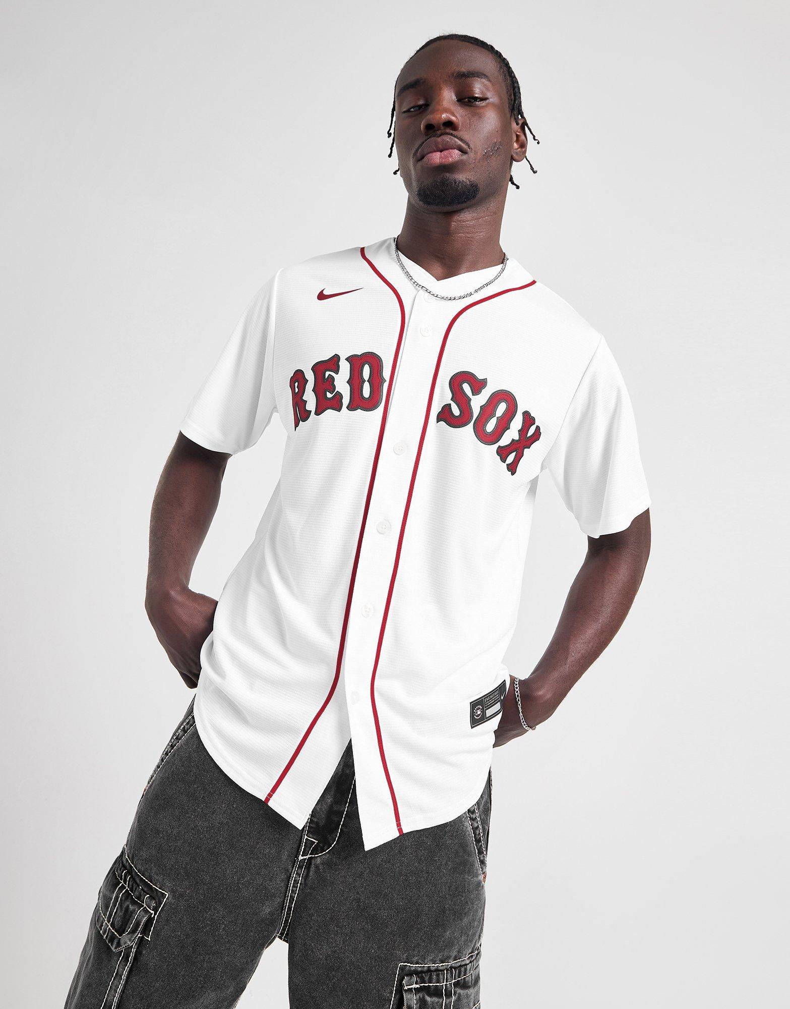 White Nike MLB Boston Red Sox Devers #11 Home Shirt - JD Sports