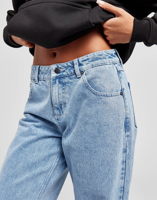 Mid-Rise Loose Jeans