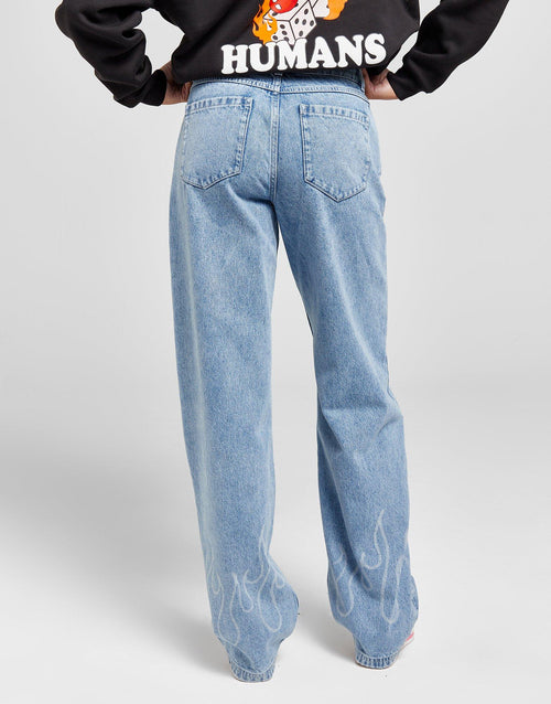 Mid-Rise Loose Jeans