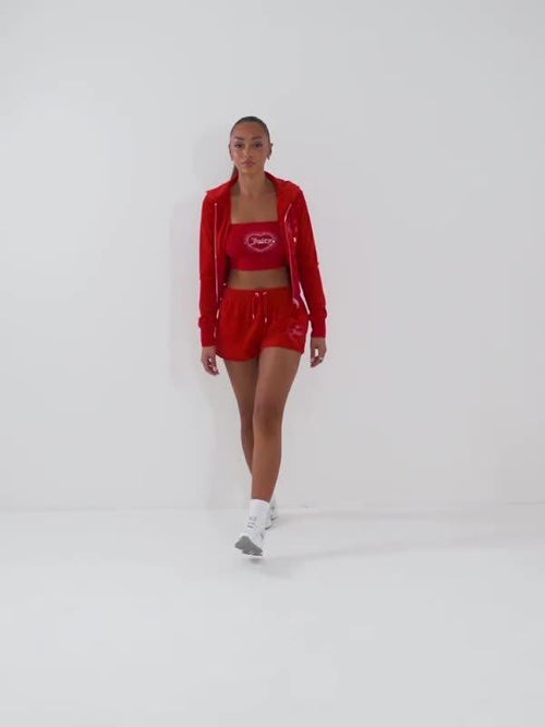 Diamante Heart Logo Shorts