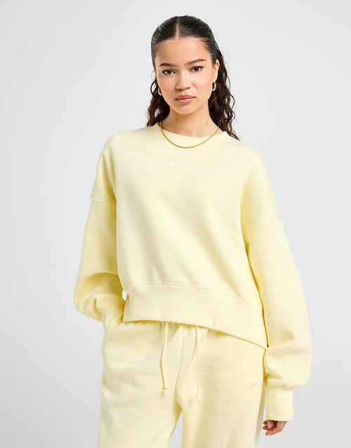 Phoenix Crop Oversized Crew Sweatshirt
