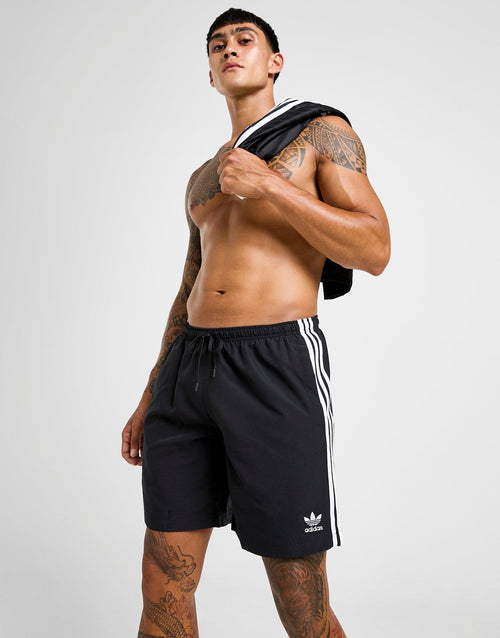 Adicolor 3-Stripes 8" Swim Shorts