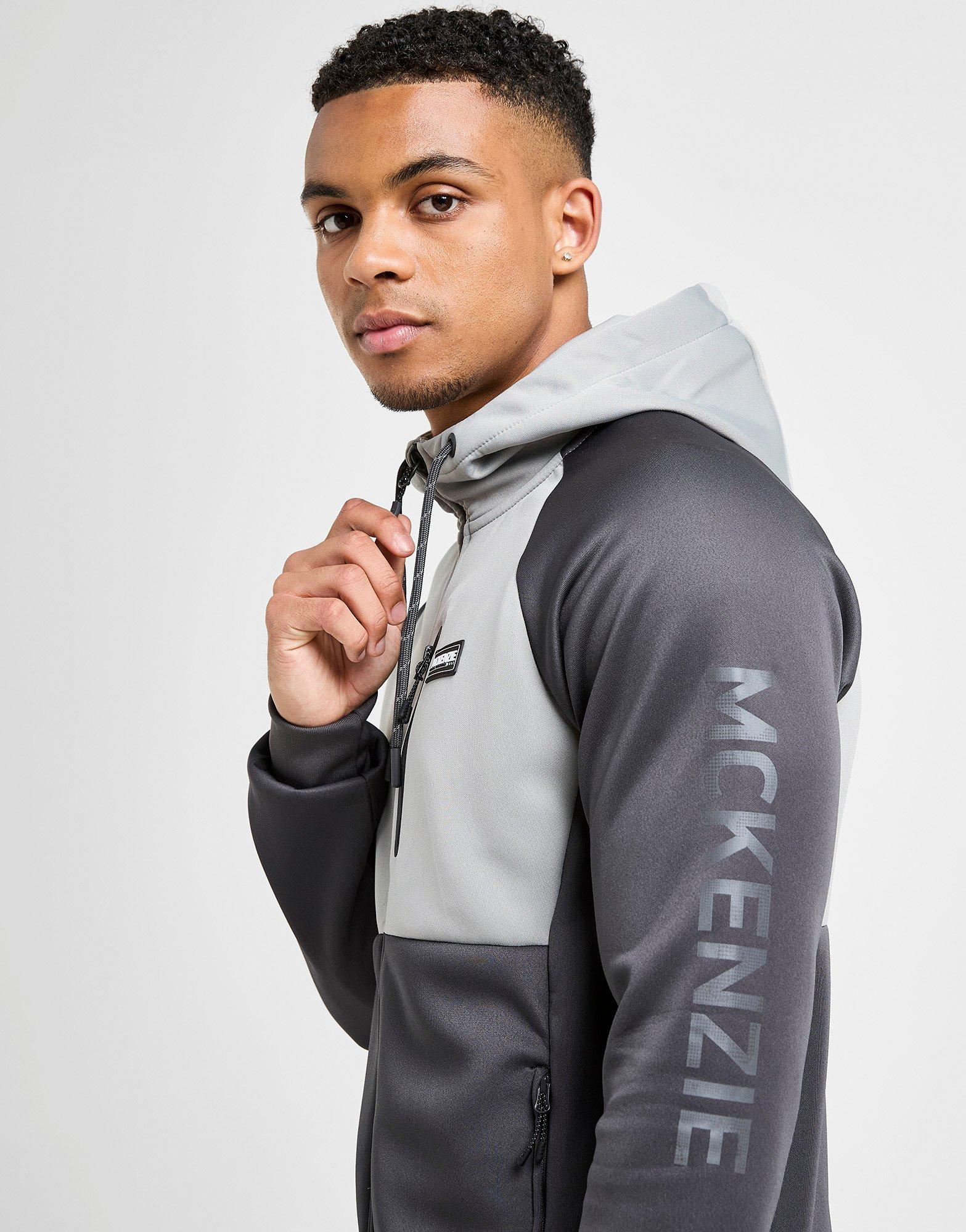 Grey Mckenzie Mount Poly Full Zip Hoodie - JD Sports Malaysia