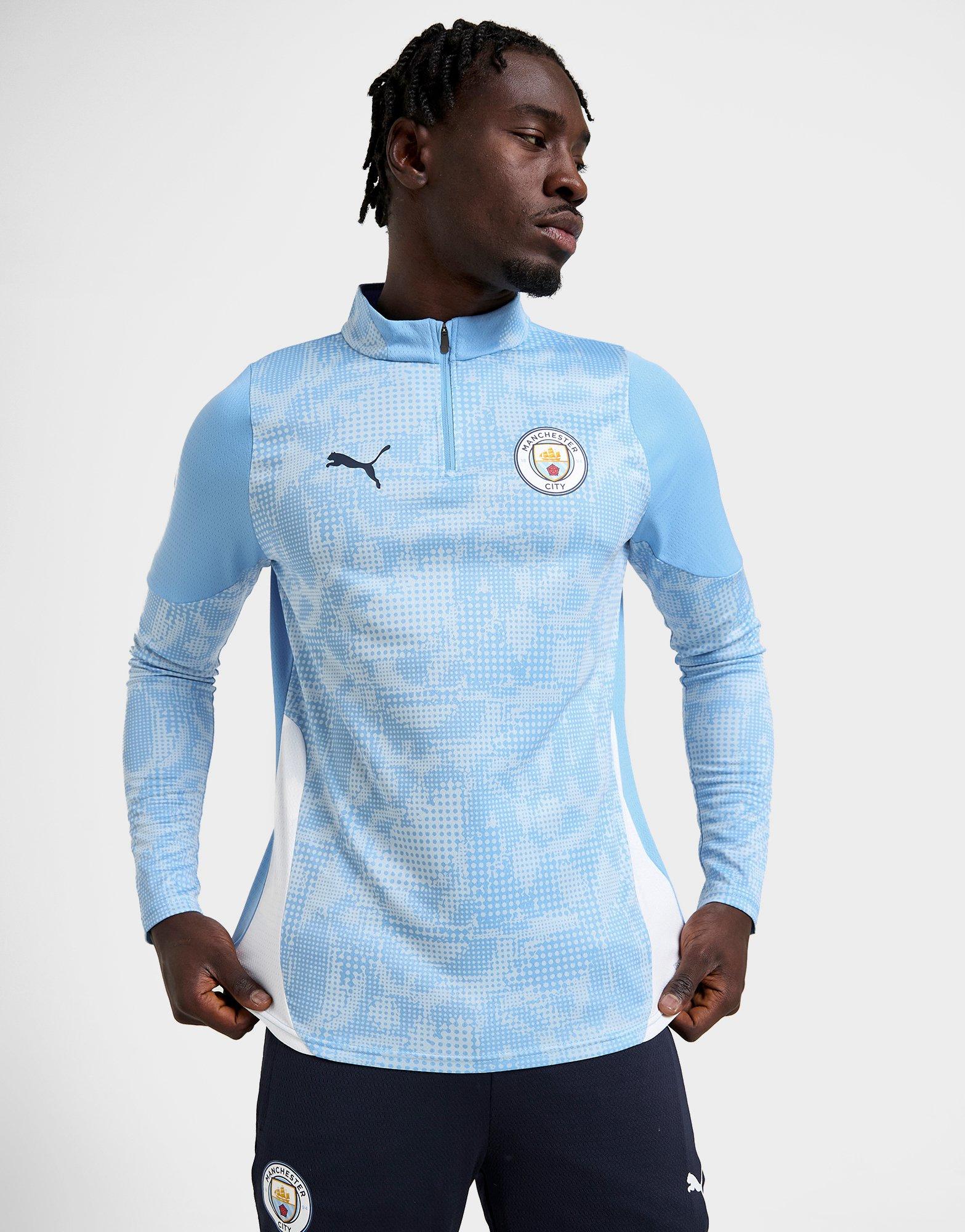 Blue Puma Manchester City FC Training 1/4 Zip Top - JD Sports Malaysia