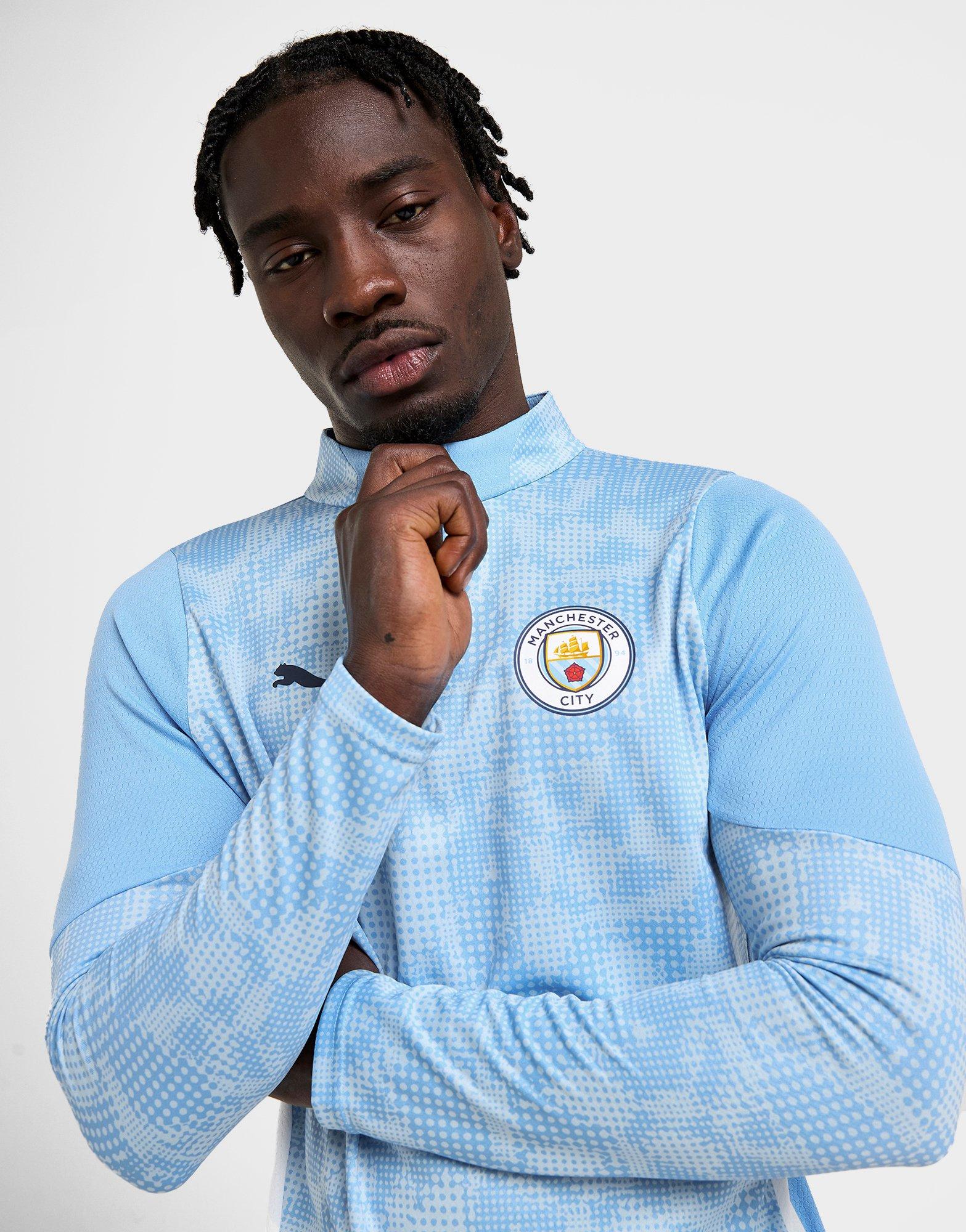 Blue Puma Manchester City FC Training 1/4 Zip Top - JD Sports Malaysia