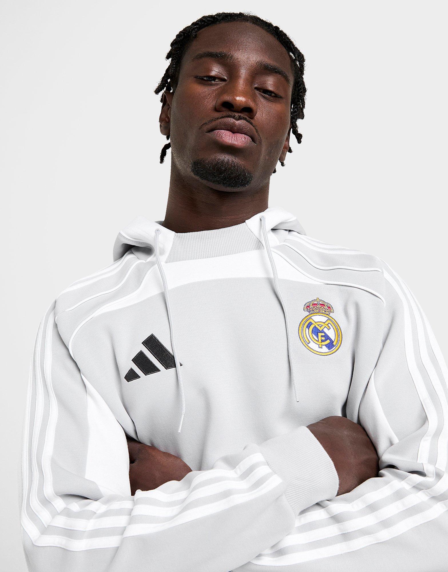 Grey adidas Real Madrid Urban Purist Hoodie - JD Sports Malaysia