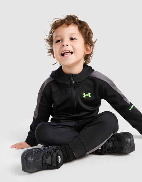 Poly Colour Block 1/4 Zip Tracksuit Infant's