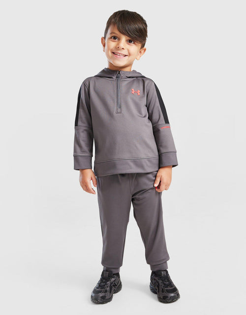 Poly Colour Block 1/4 Zip Tracksuit Infant