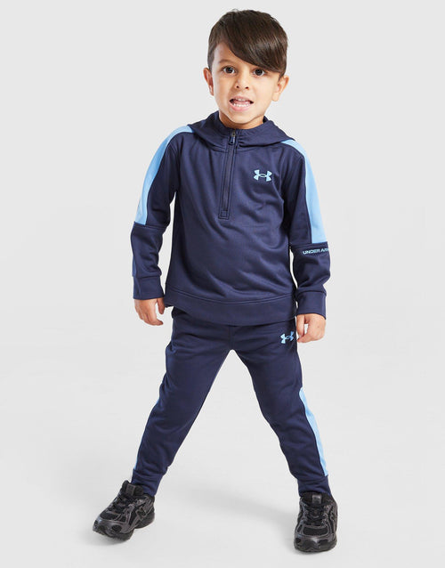 Poly Colour Block 1/4 Zip Tracksuit Infant