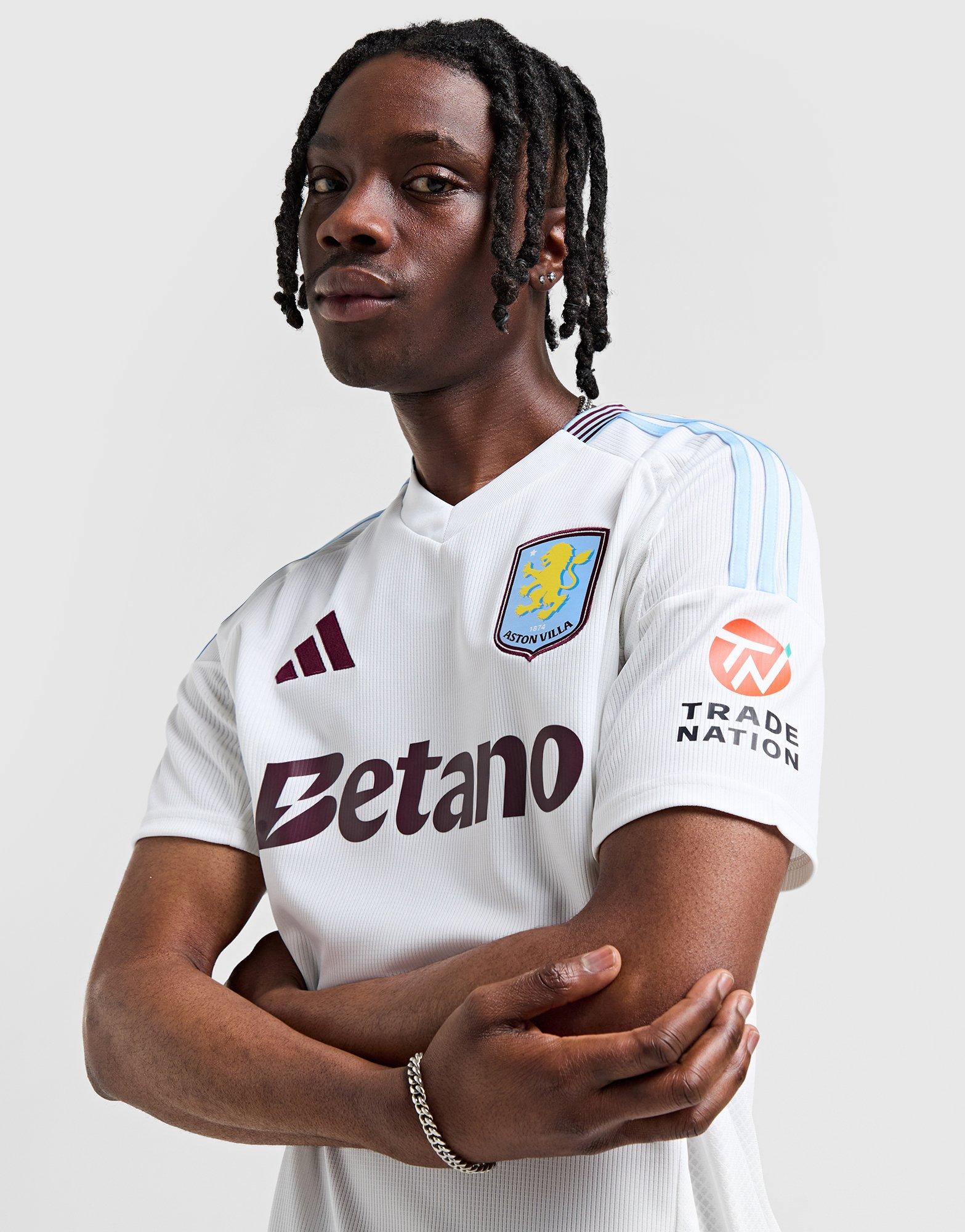 White adidas Aston Villa 2024/25 Watkins #11 Away Shirt - JD