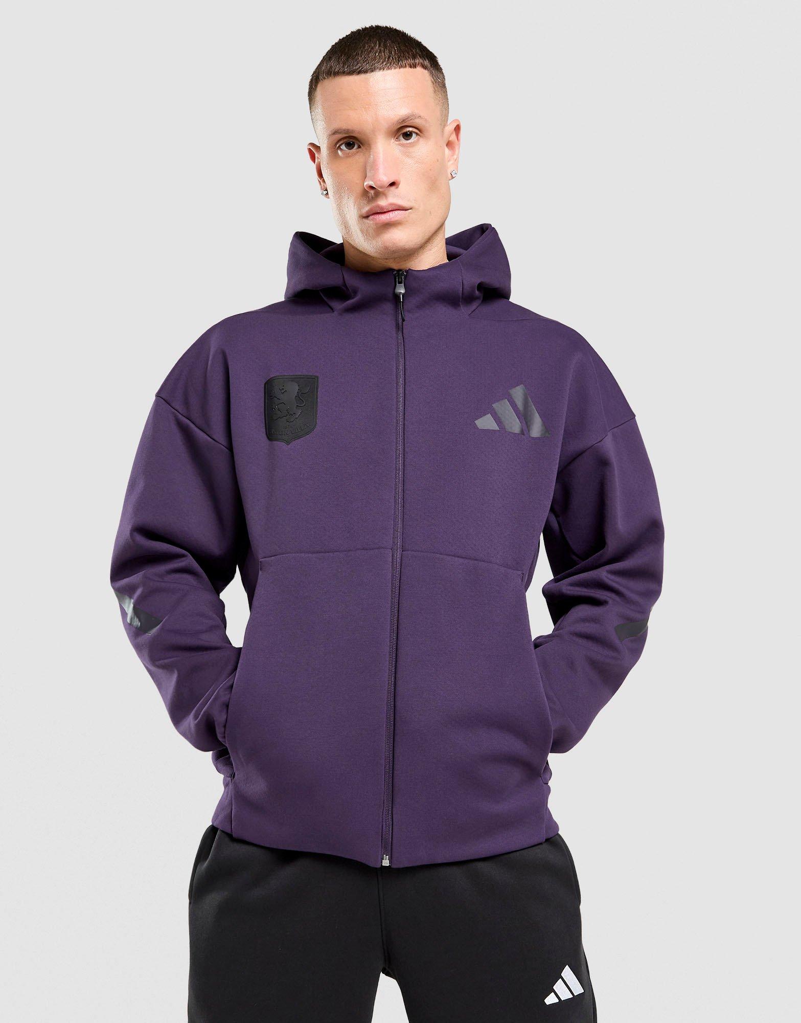 Purple adidas Z.N.E. Full Zip Hoodie - JD Sports Malaysia
