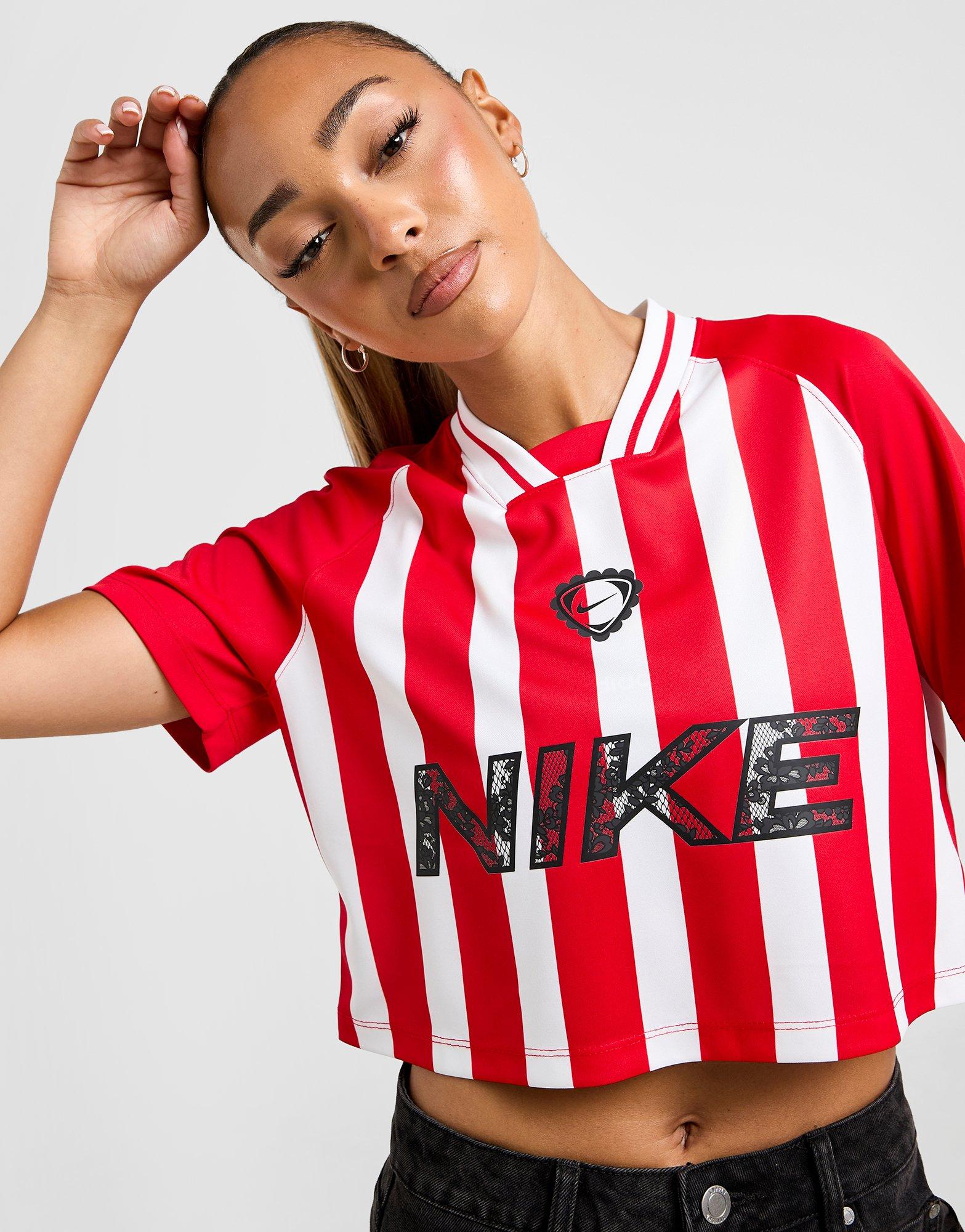 Stripe Crop Football Shirt