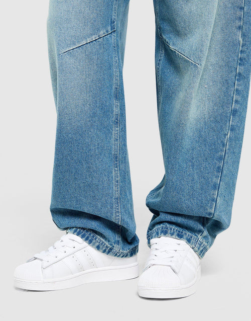 Mid-Rise Barrel Jeans