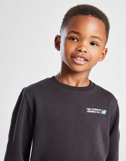 Linear Logo Crew Tracksuit Children
