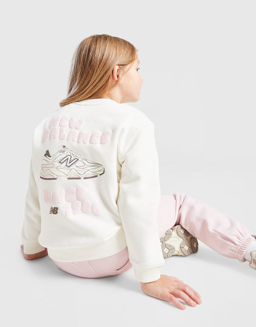 Girls' Bubble Graphic Crew Tracksuit Children