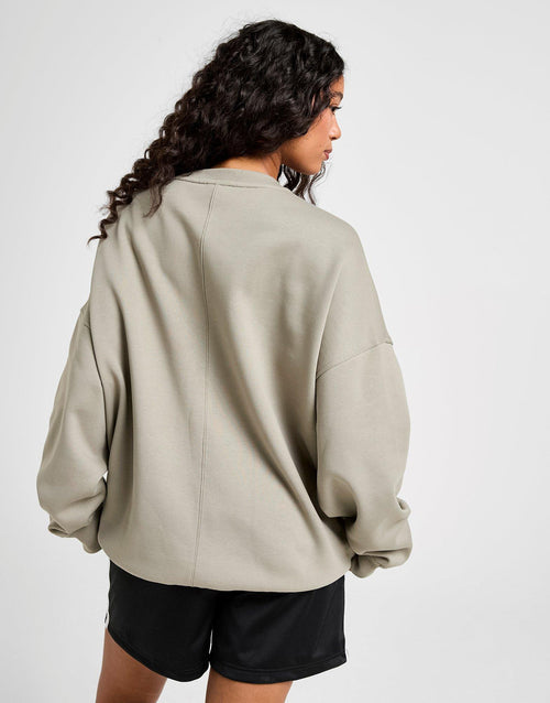 Essential Linear Oversized Crew Sweatshirt