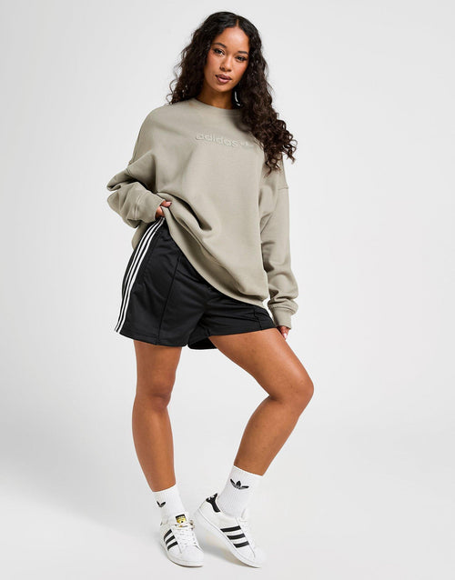 Essential Linear Oversized Crew Sweatshirt