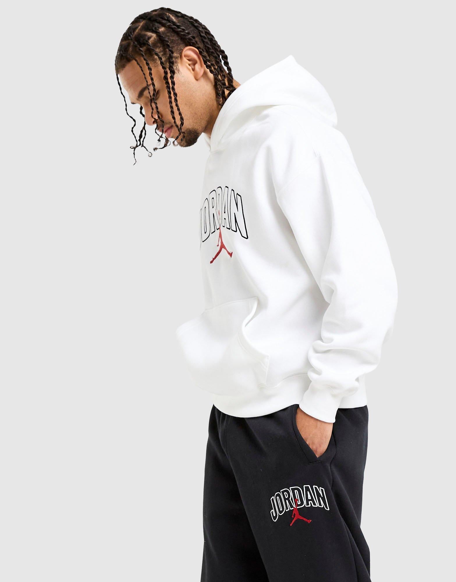 all white jordan hoodie