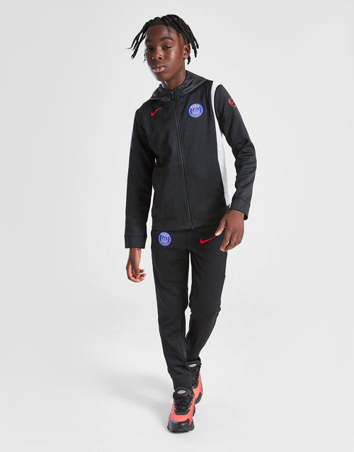 Paris Saint Germain Poly Hooded Tracksuit Junior