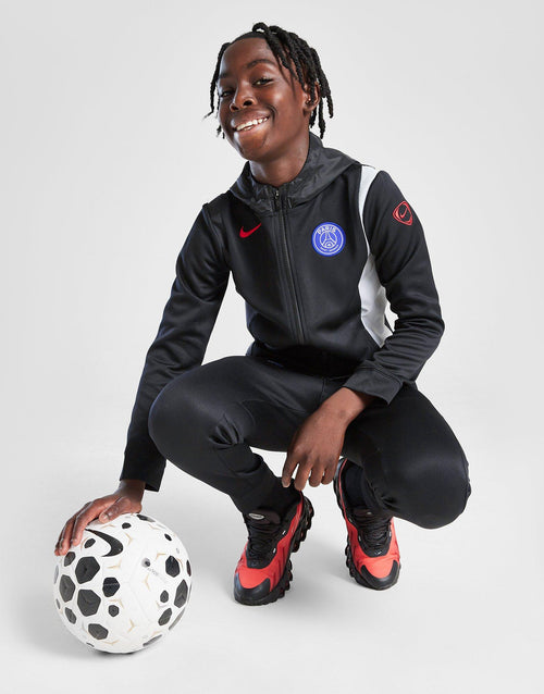 Paris Saint Germain Poly Hooded Tracksuit Junior
