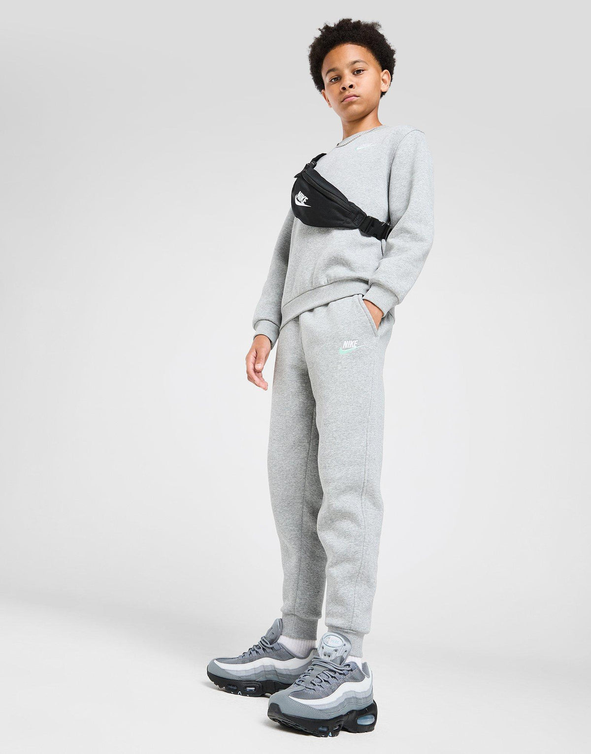 Grey Nike Club Fleece Dual Joggers Junior's - JD Sports Malaysia