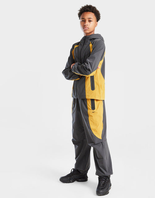 Tech Colour Block Woven Track Pants Junior