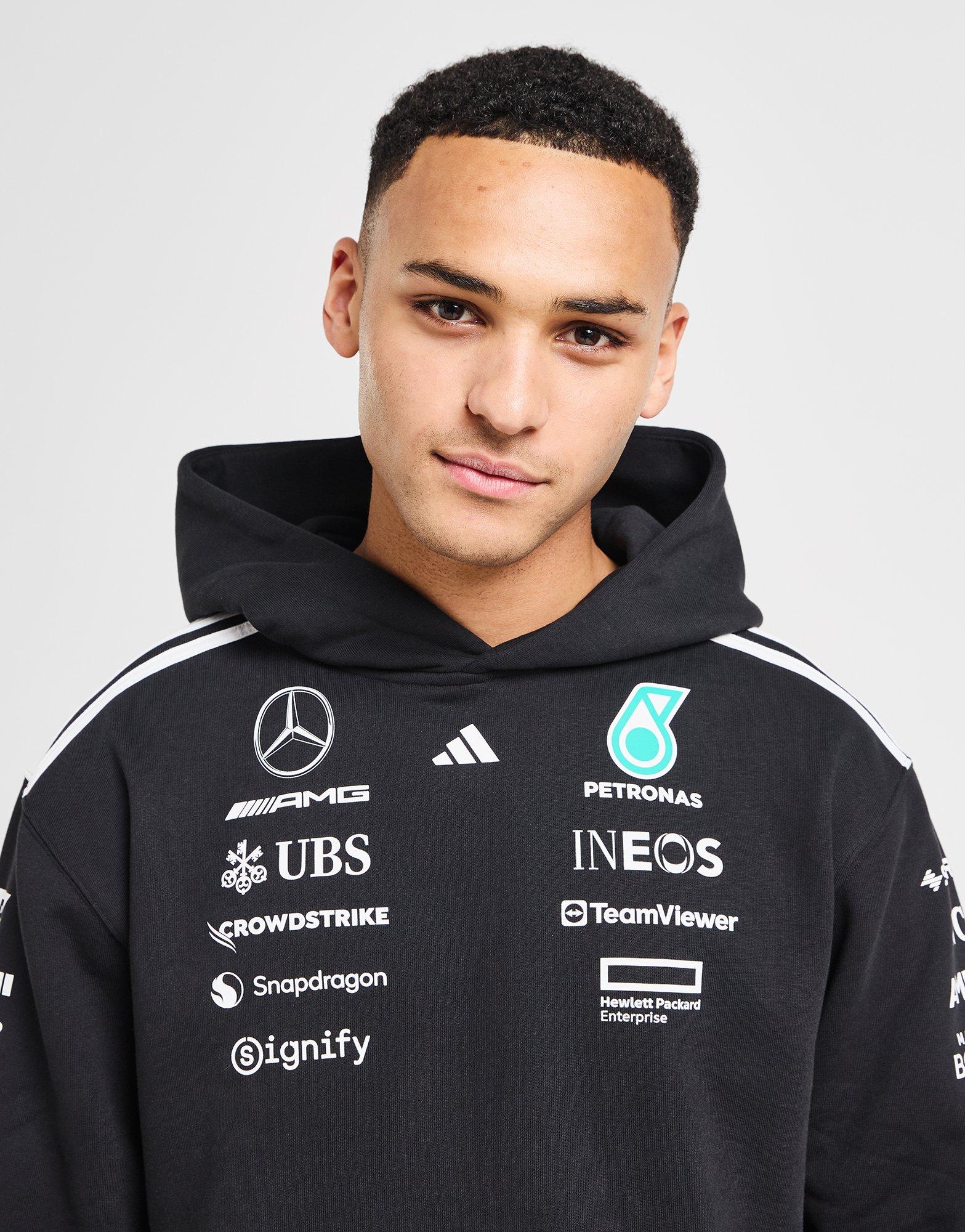 Black adidas Mercedes AMG Petronas F1 Team Hoodie - JD Sports Malaysia