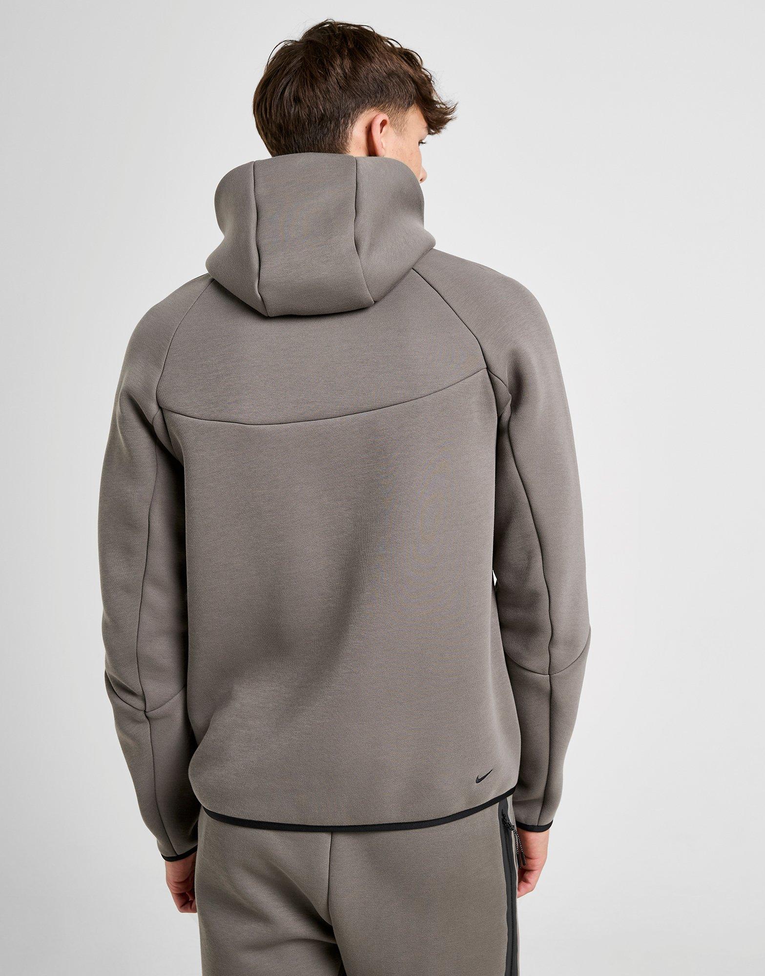 Grey Nike Tech Fleece Full Zip Hoodie - JD Sports Malaysia