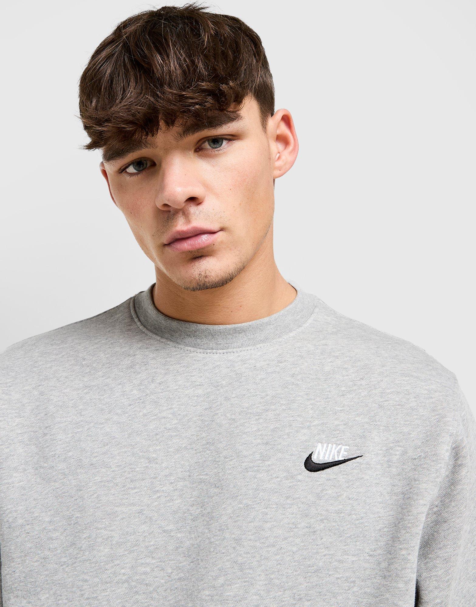 grey nike foundation crew sweatshirt