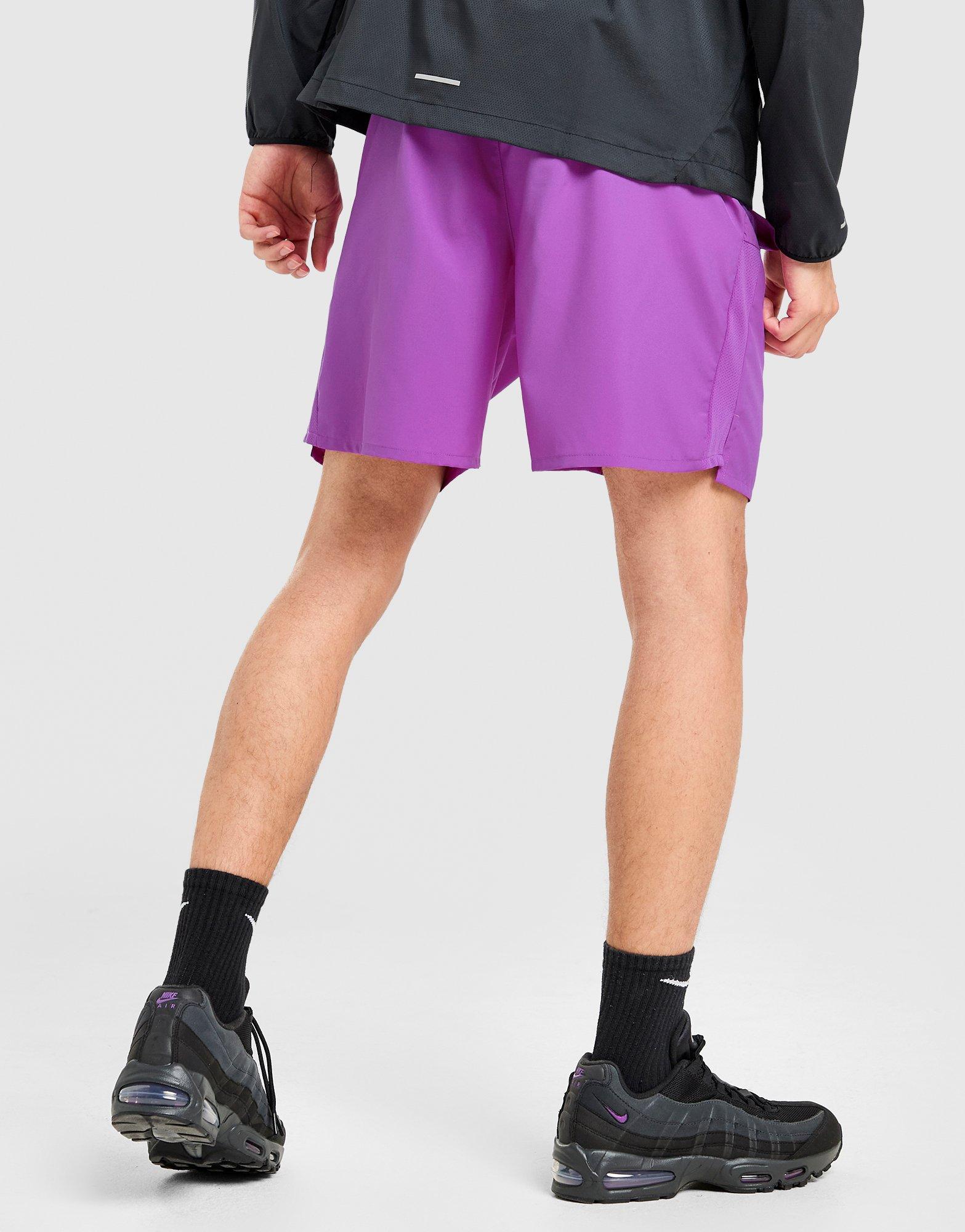 CHALLENGER FIRE SHORTS XL 紫黒 Purple Nike Challenger Shorts - JD Sports Malaysia