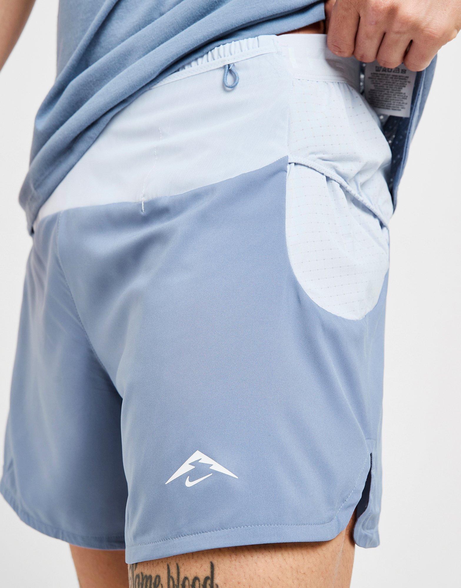 nike trail shorts blue