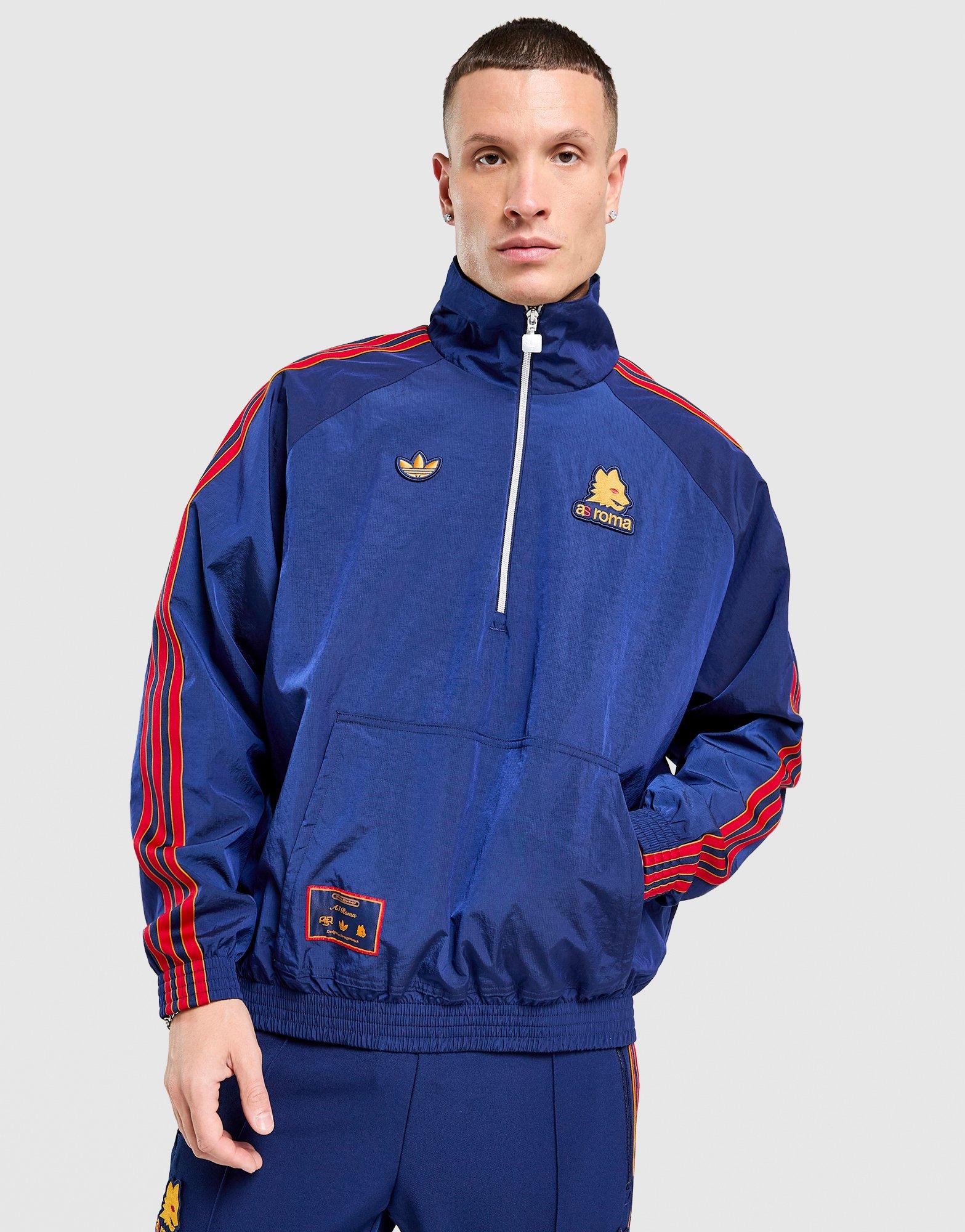 Blue adidas AS Roma Icons Jacket - JD Sports Malaysia