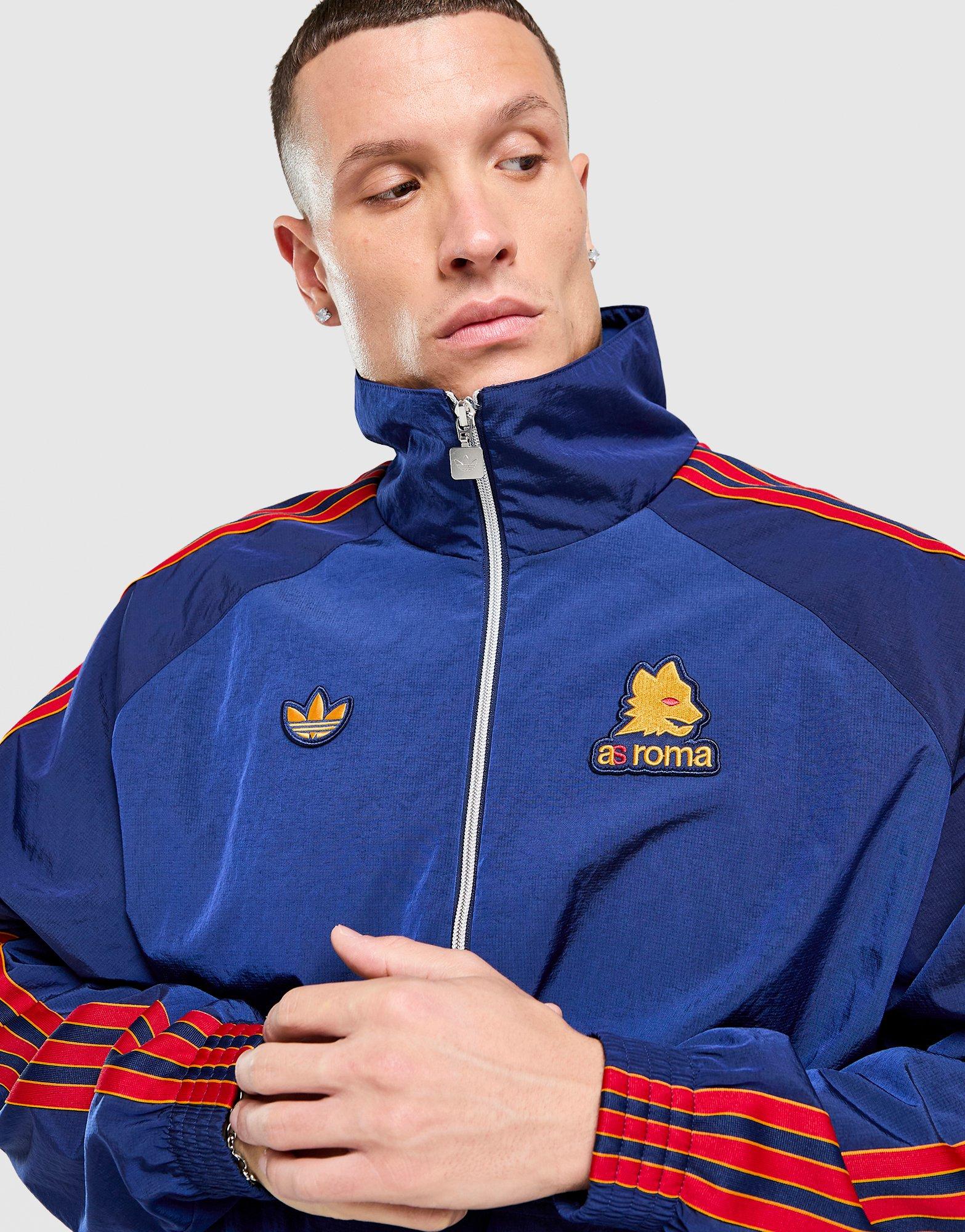 Blue adidas AS Roma Icons Jacket - JD Sports Malaysia