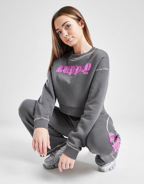 Girls' Hattan Crew Sweatshirt Junior
