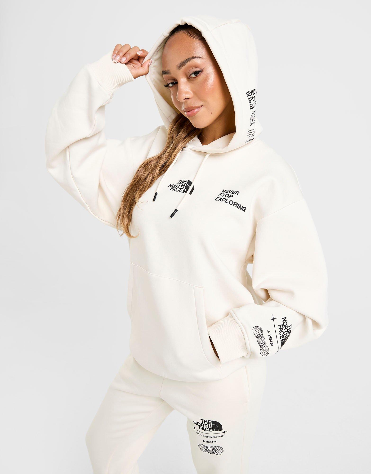 White The North Face Multi Tech Overhead Hoodie - JD Sports Malaysia
