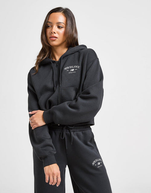 Athletics Cropped Full Zip Hoodie