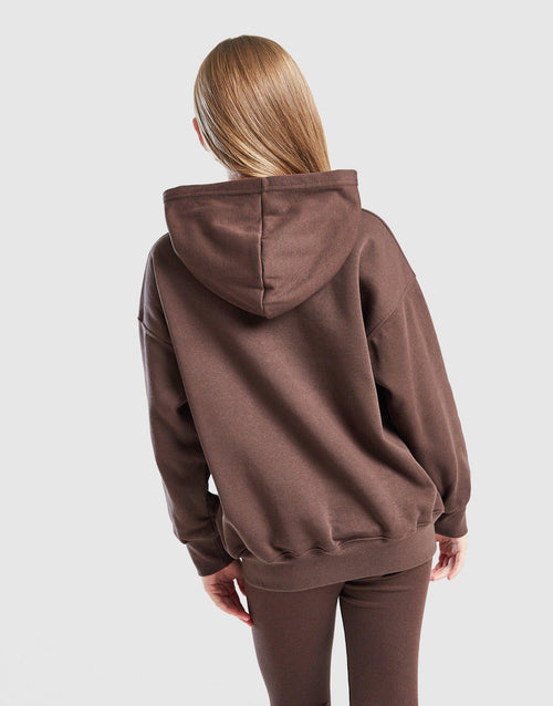 Girls' Icon Oversized Full Zip Hoodie Junior