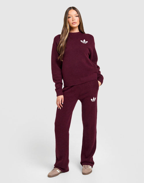 Trefoil Knit Crew Sweatshirt