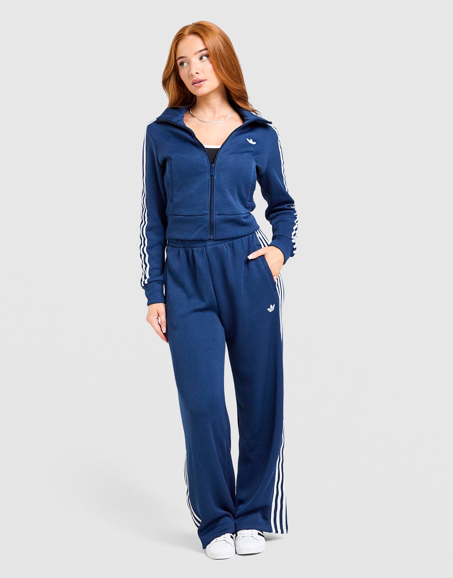 Blue adidas Knit Firebird Track Top - JD Sports Malaysia