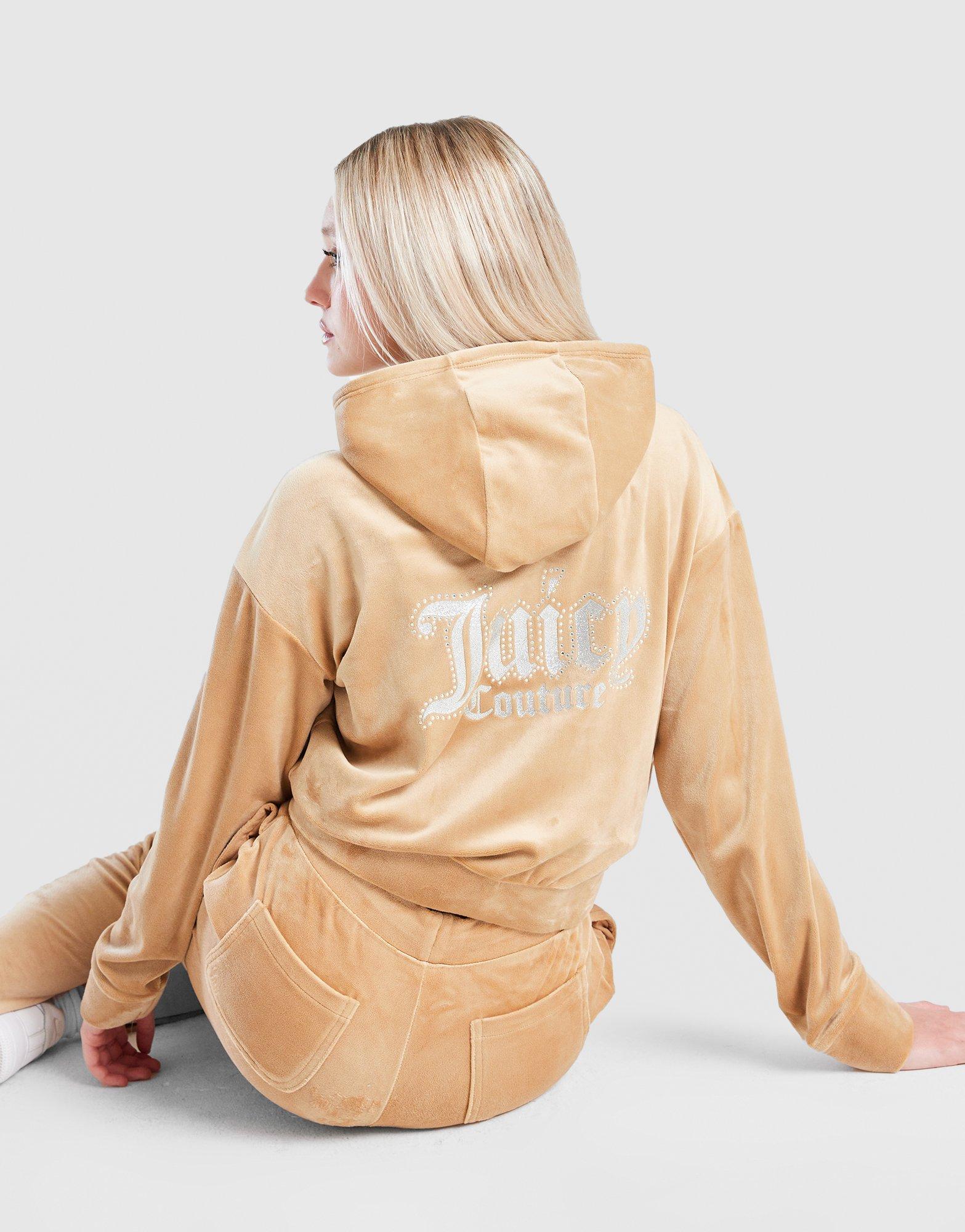 JUICY COUTURE フリースモッズコート S Brown Juicy Couture Girls' Crop Full Zip Flare Tracksuit Junior