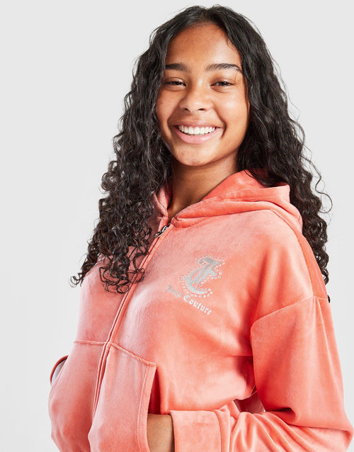 Girls' Crop Full Zip Flare Tracksuit Junior