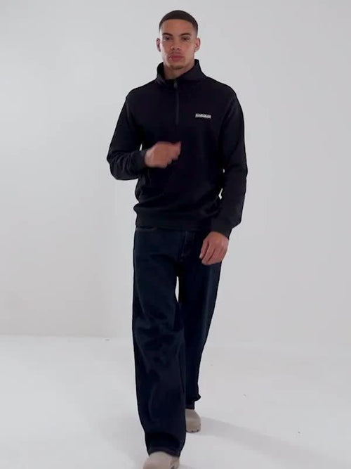 Left Chest Terry 1/2 Zip Sweatshirt