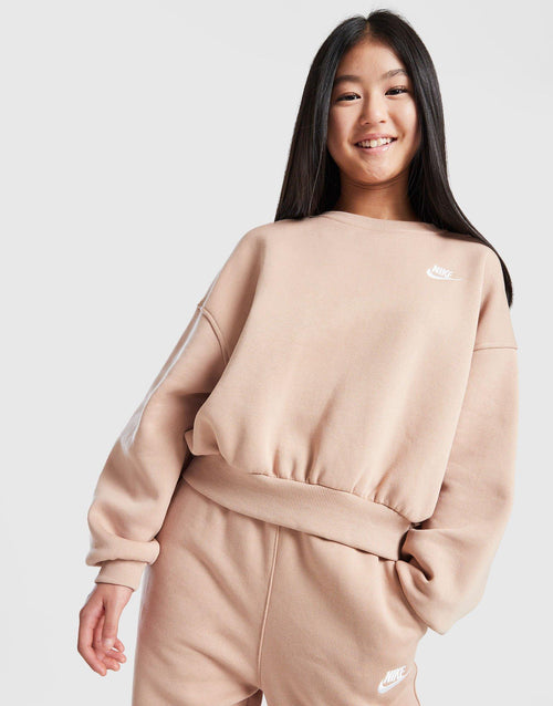 Girls' Club Fleece Crop Crew Sweatshirt Junior