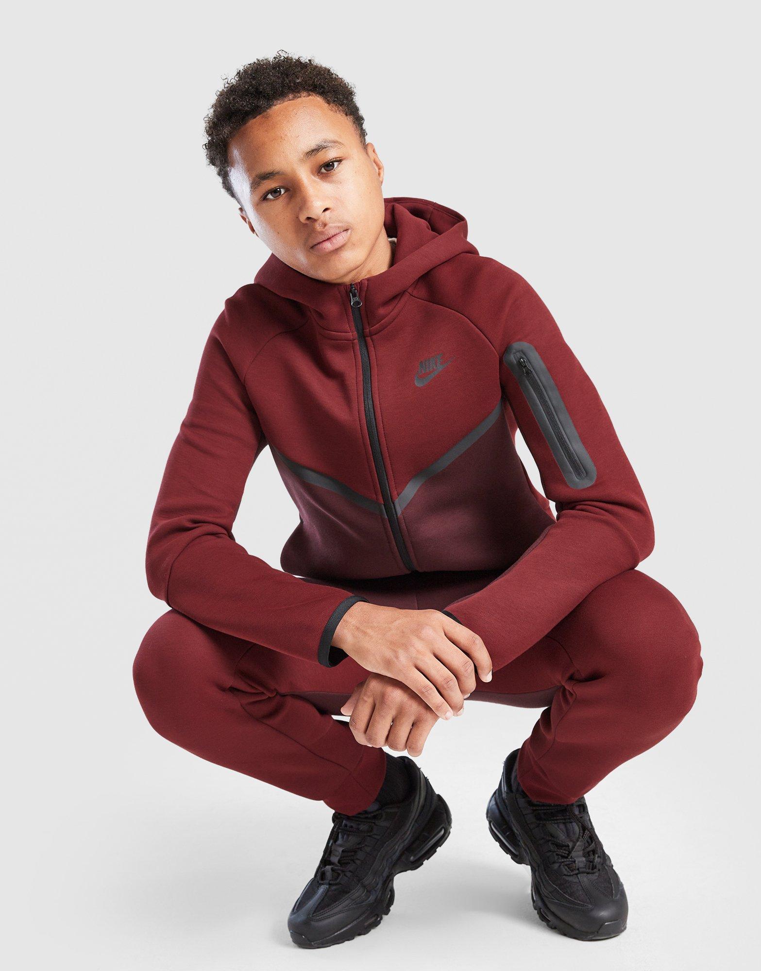 junior red tech fleece