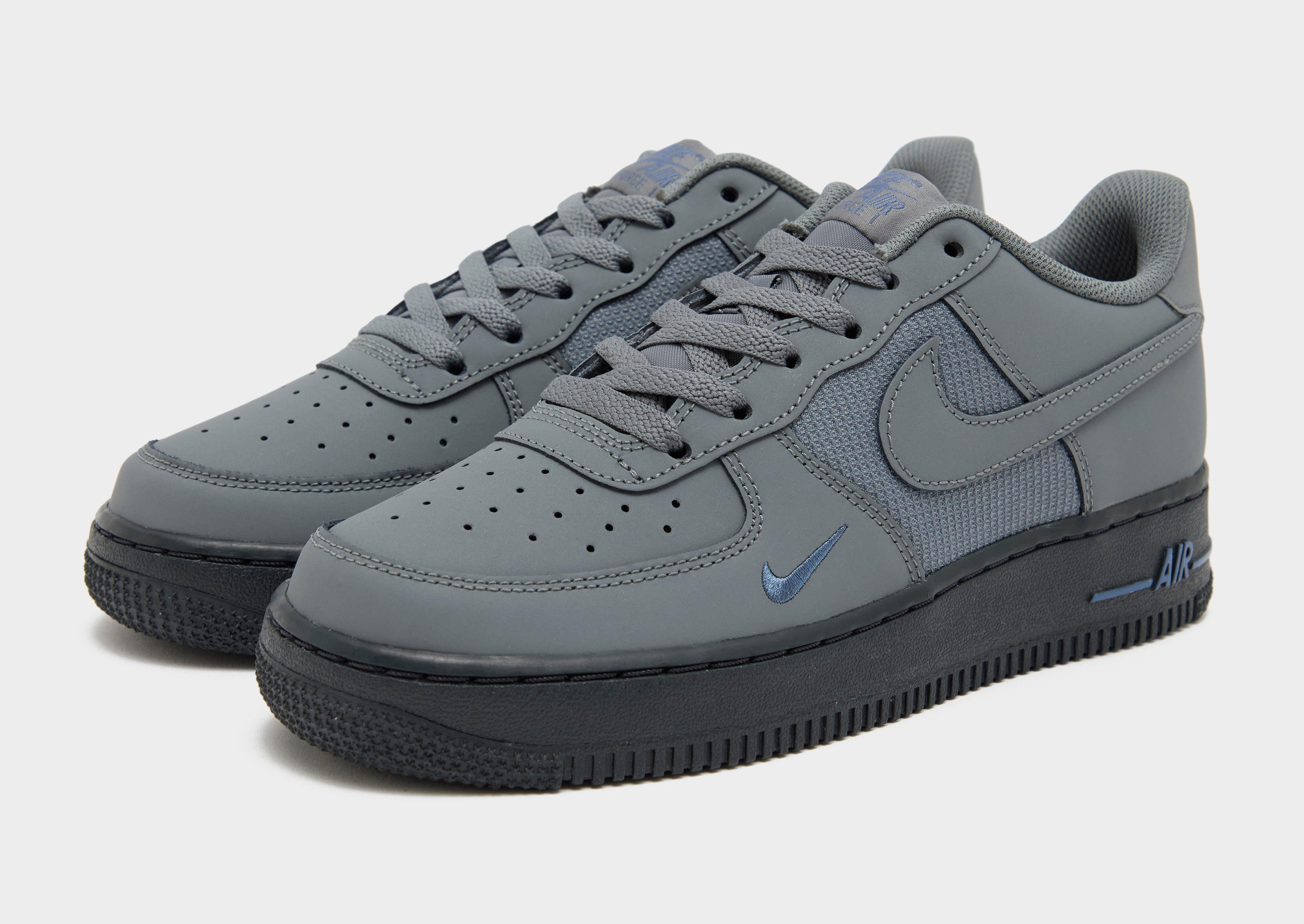nike air force 1 junior grey and white